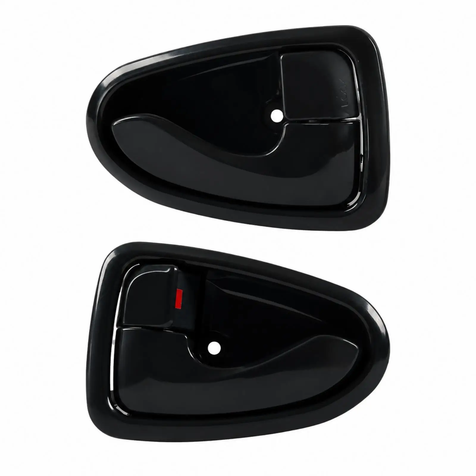 Interior Car Door Handle with Recessed Grip Glossy Finish ABS Material for Hyundai Verna Sedan Hatchback Pair