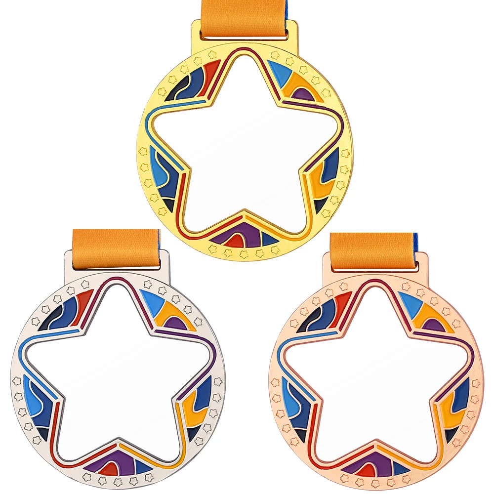 Creative Acrylic Medal Children\'s Medals Award Custom Transparent Medal School Students Running Sport Games Medals Free Print