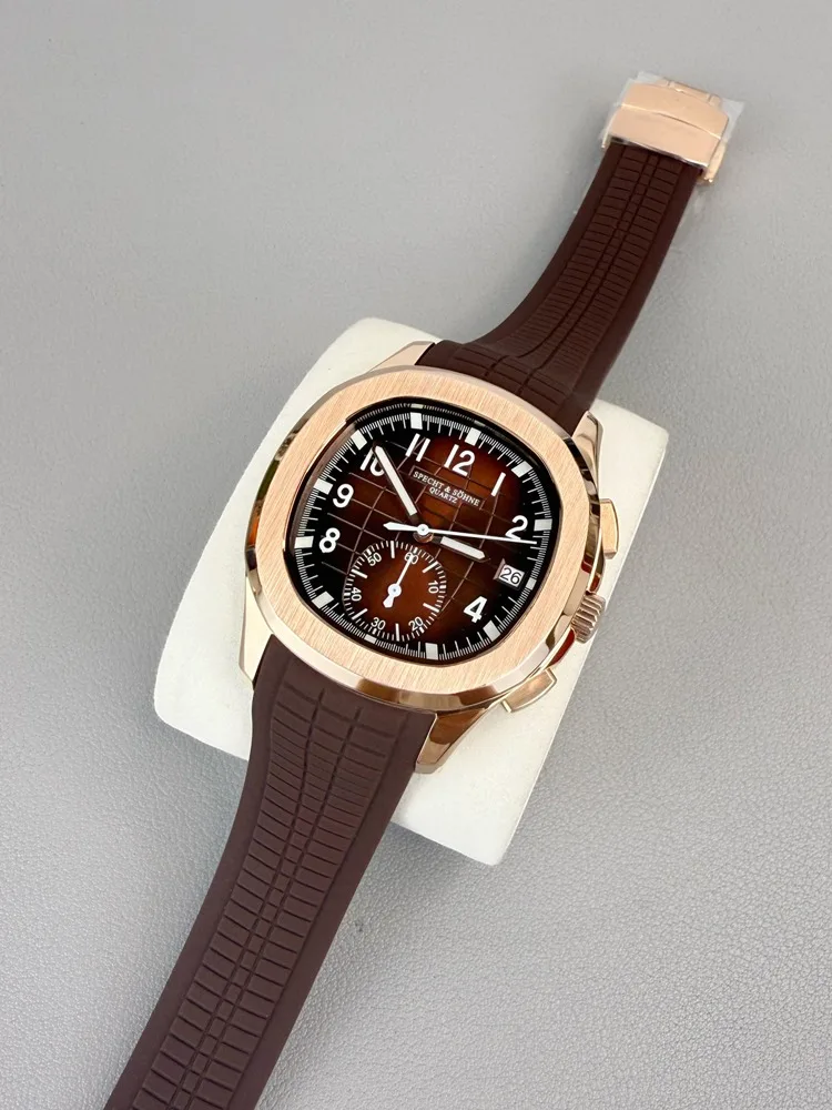 2025 حار بيع Specht & Sohne 5167 ساعات رجالي موضة حزام مطاط اليابان متعددة الوظائف كرونوغراف ساعة اليد Reloj Hombre