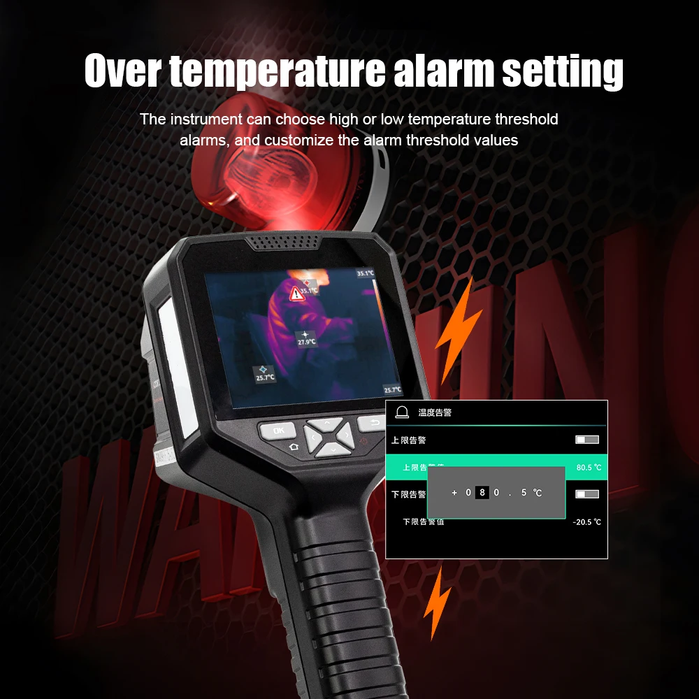 Victor Pro Handheld Thermal Camera Heat Image Camera 320x240 Resolution for Construction Repair Inspection -10~450℃ Christmas