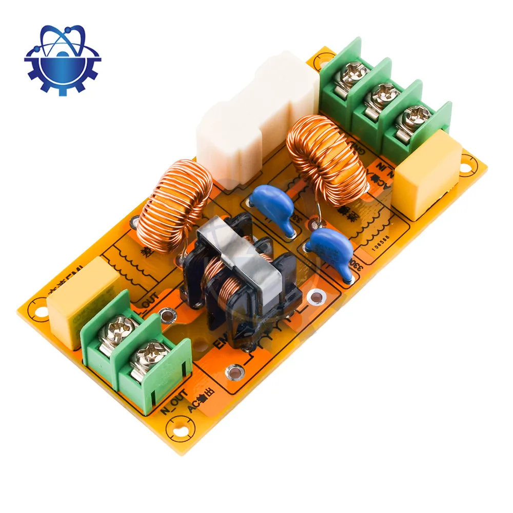 AC110-220V Filter Board EMI High Power AC Power Filter Module 2A 4A 10A 20A Electromagnetic Interference Filter