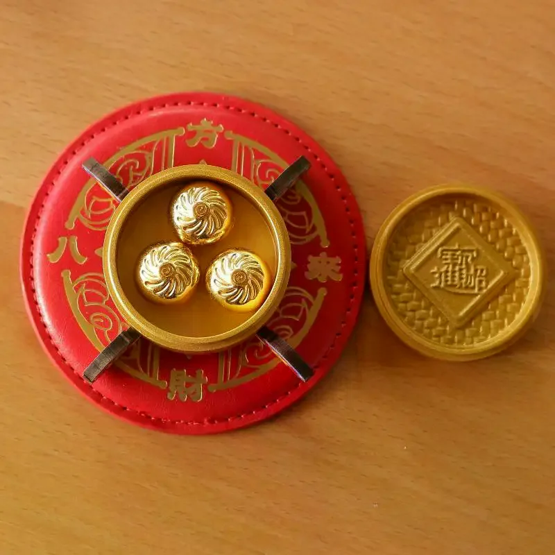 Chinese Feng Shui Golden Steamer Ornament And Lucky Golden Turtle, Bun, Perfect For Home Office Tabletop Good Luck Gift