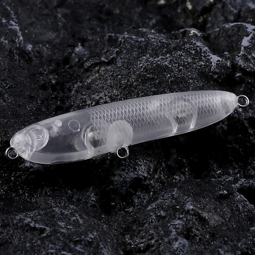 Imagem -04 - Unpainted Topwater Lápis Blanks Pequeno Corpo Flutuante Artificial Faça Você Mesmo Bass Fishing Tackle 10 Pcs por Lote Dr.holife-mini