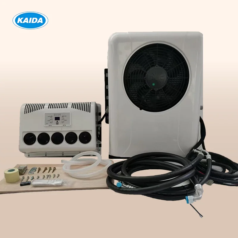 Aire Acondicionado para Camiones KAIDA, 12V, Bajo Ruido, Enfriamiento Rápido para Camiones de Larga Distancia, Fácil Instalación