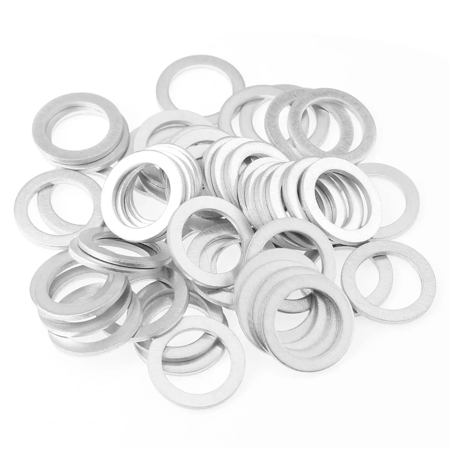 20~500pcs M3 M4 M5 M6 M8 Aluminum Engine Oil Crush Washers Metric Flat Seal Washer Enlarged Gaskets Thickne 0.25mm To 3mm