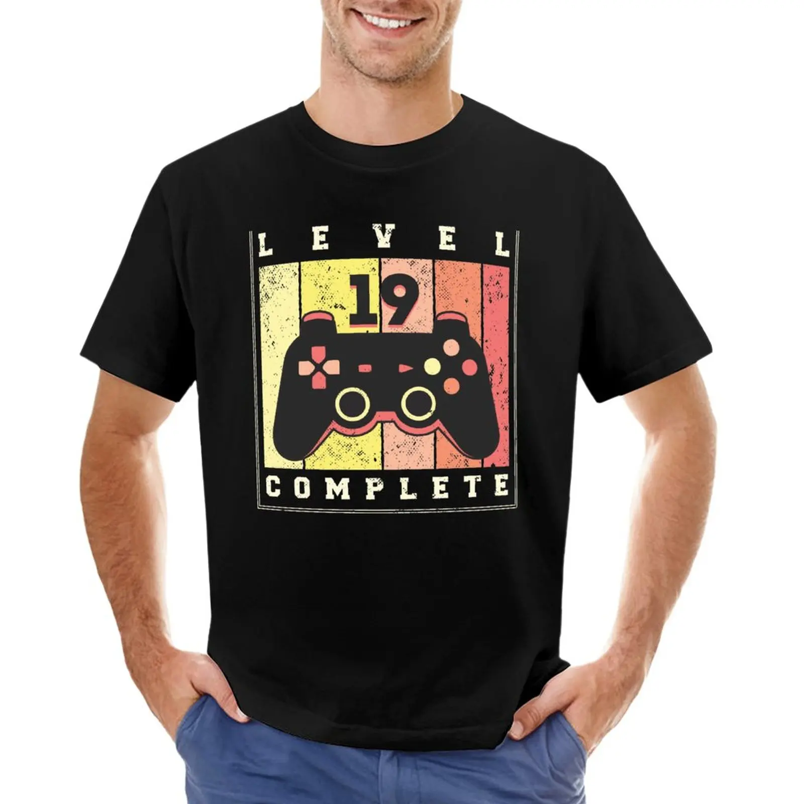 

Level 19 Complete 19th Birthday Gamer T-Shirt blank t shirts oversized t shirts for men