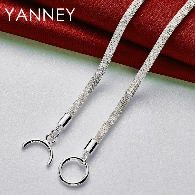 925 Sterling Silver Snake Chain Necklace, 18 Inch