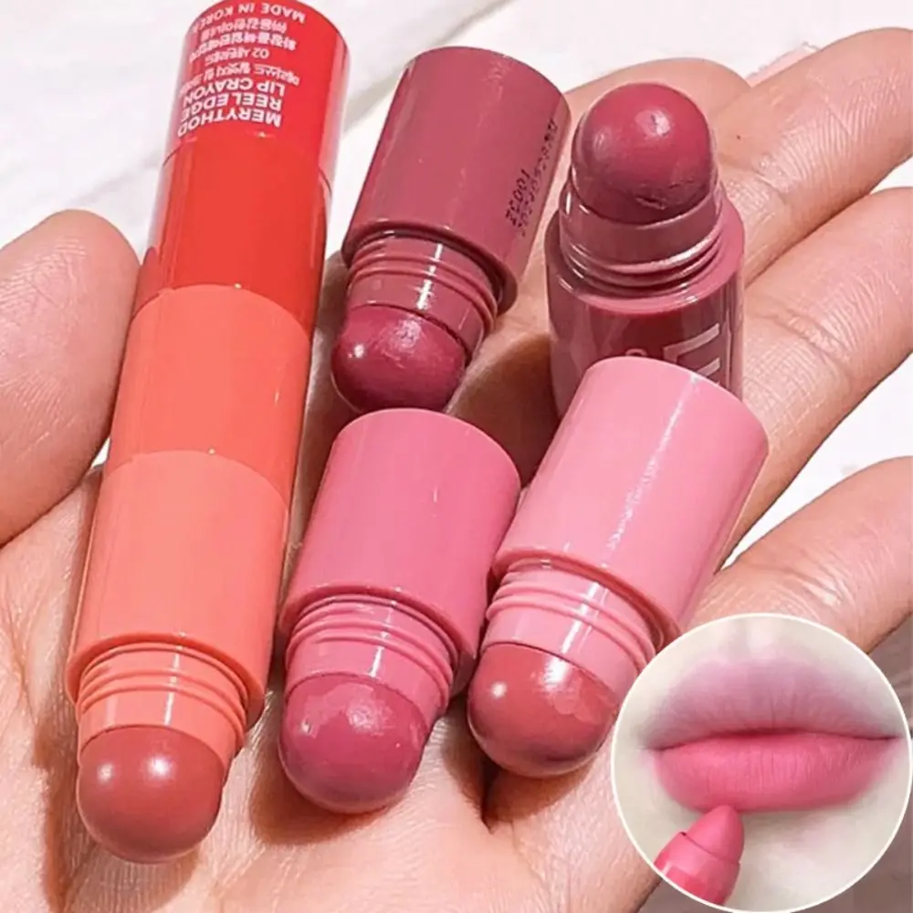 Portable Waterproof 4 In 1 Lip Gloss Lasting Multi-colored Lipliner Creamy Matte Lipstick Pen Women