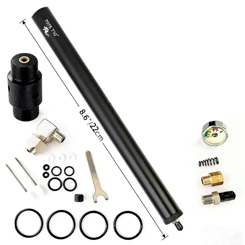 Sanbao 20cm 300bar Aluminum Alloy M28 Pipe Valve Converter for Easter Egg Equipment M18 Adapter High Pressure Air Gun