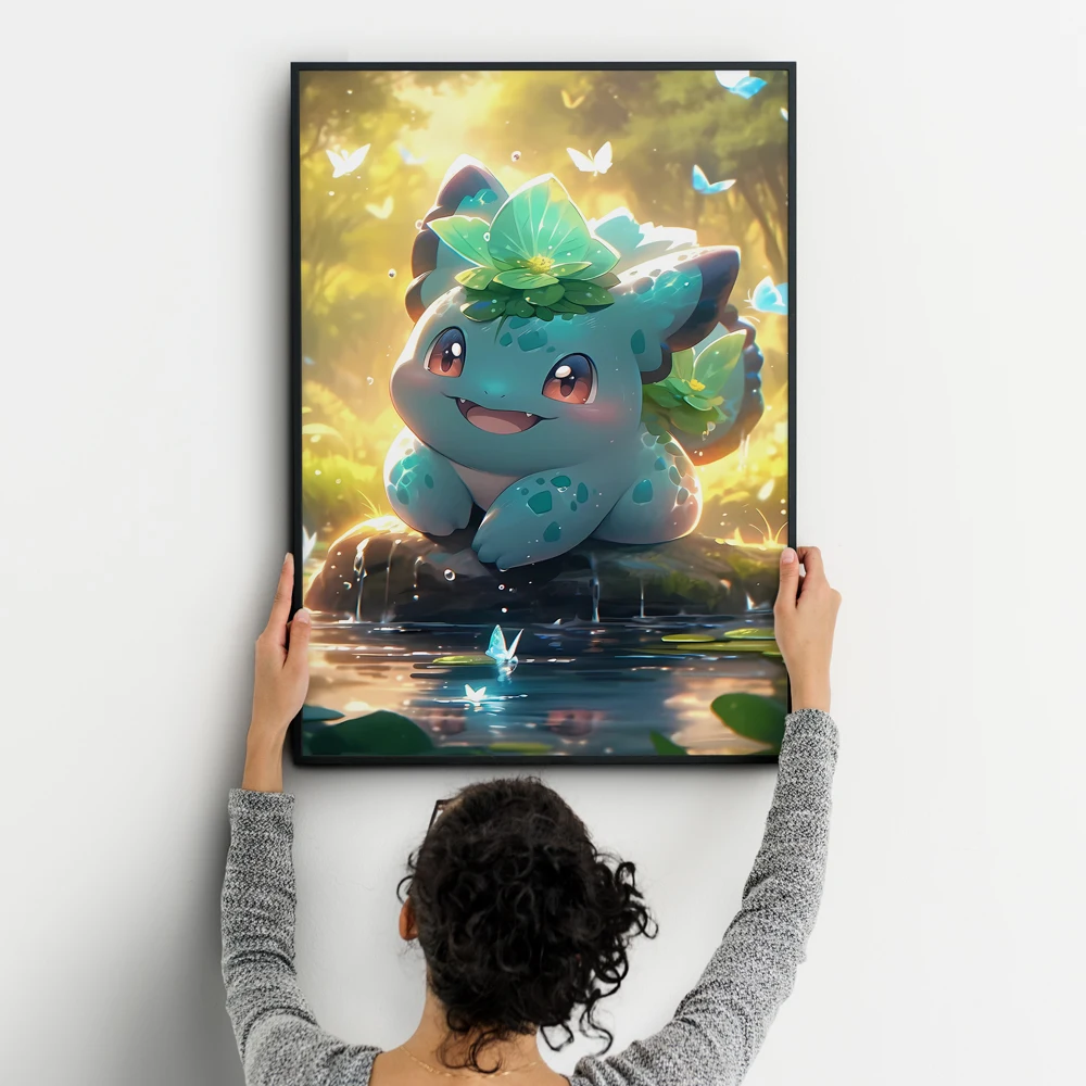 Anime Posters Pokemon Venusaur Bulbasaur Pikachu Modular Prints Classic Home Room Painting Wall Art Kid Decoration Paintings