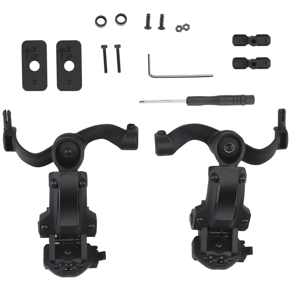 Tactische Helmrail Headset Adapter - Multi-Hoek Rotatie Voor OPS Core ARC En Team Wendy M-LOK