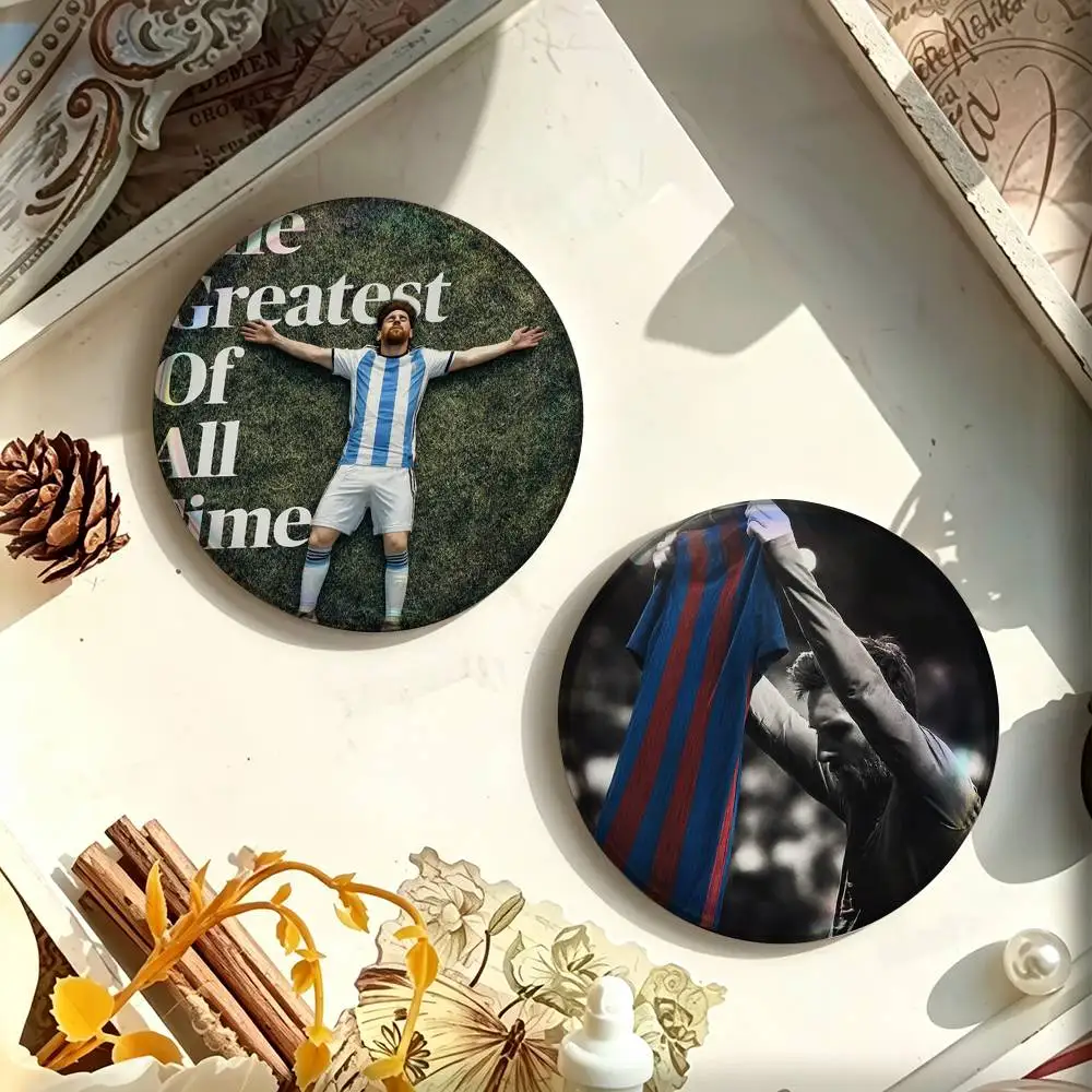 Football Jersey M-Messis  Custom Enamel Pin Badges 25mm 32mm 44mm 58mm Backpack Hat Decor Toys Gifts