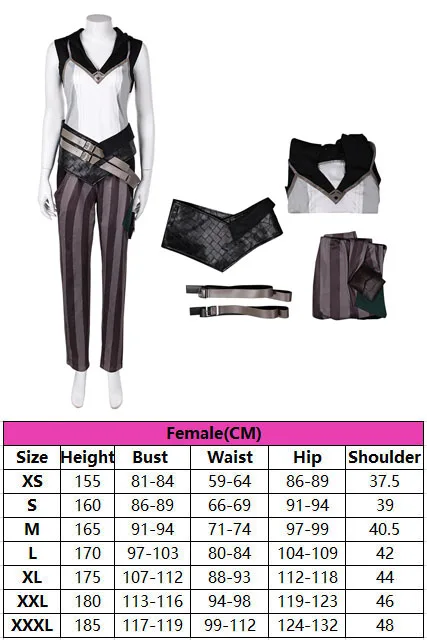 Vi Arcane Cosplay Frauen Fantasy Gürtel Jacke Hosen Spiel LoL Kostüm Verkleidung Perücke Outfits für Erwachsene Weibliche Halloween Karneval Anzug
