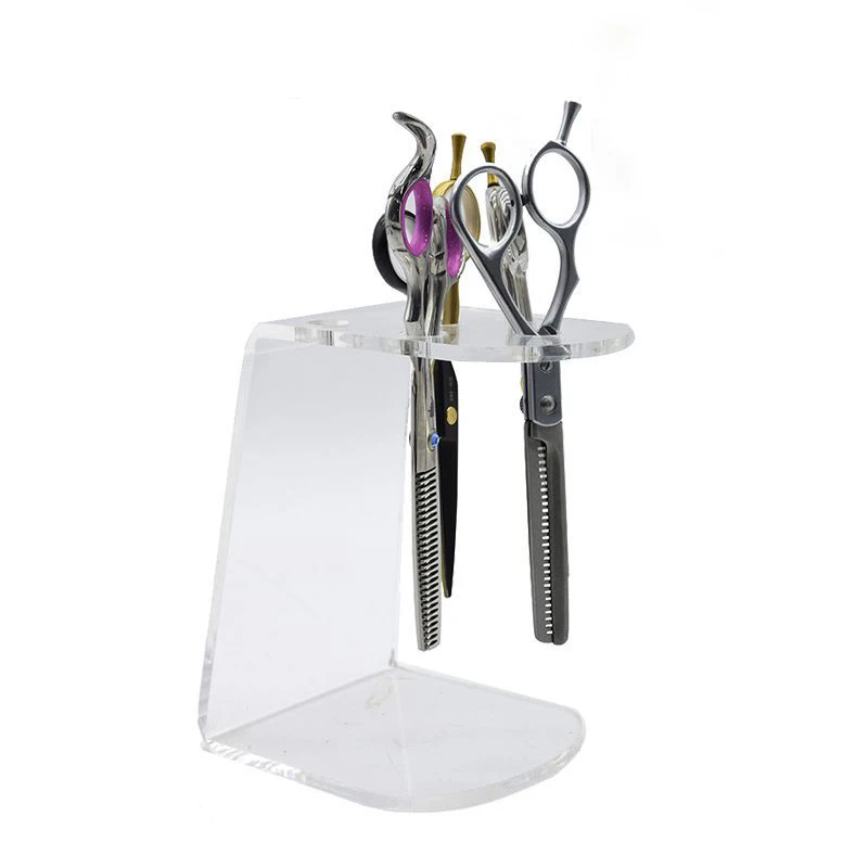 1pc hair scissors rack salon barber tools storage holder case styling accessories