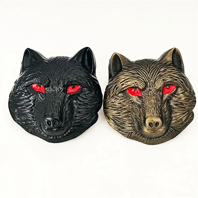 Zwart Goud Wolf Hoofd Europese Riemgesp