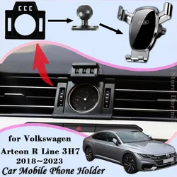 Car Mobile Cell Stand for Volkswagen VW Arteon R Line 3H7 2018~2023 Car Mount Air Vent Phone Bracket Gravity Holder Accessories