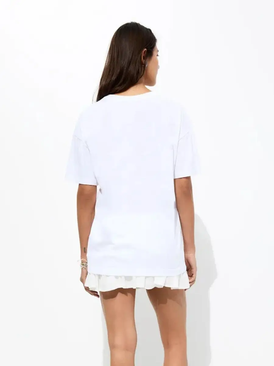 الروسية Kokoshnik تاج الطباعة تي شيرت تصميم الأزياء أنيقة المرأة الجرافيك المحملة 100% القطن الخالص حجم كبير فضفاض بلايز عادية