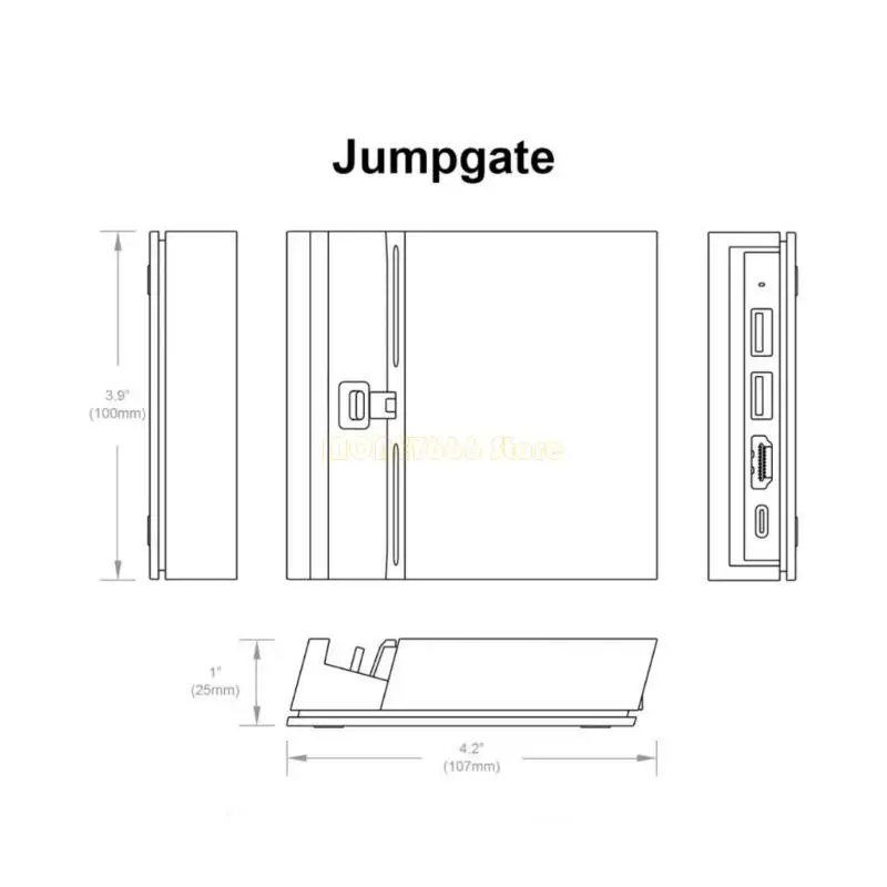 F62C Type-C Dock Stand Stand Station Station for Console Mobile Multifunction Dock مع USB C Hub قابل للفصل