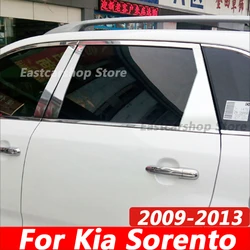 For Kia Sorento 2013 2012 2011 2010 2009 Car Stainless Steel Middle Central Column Window Trim B C Pillar Chrome Accessories