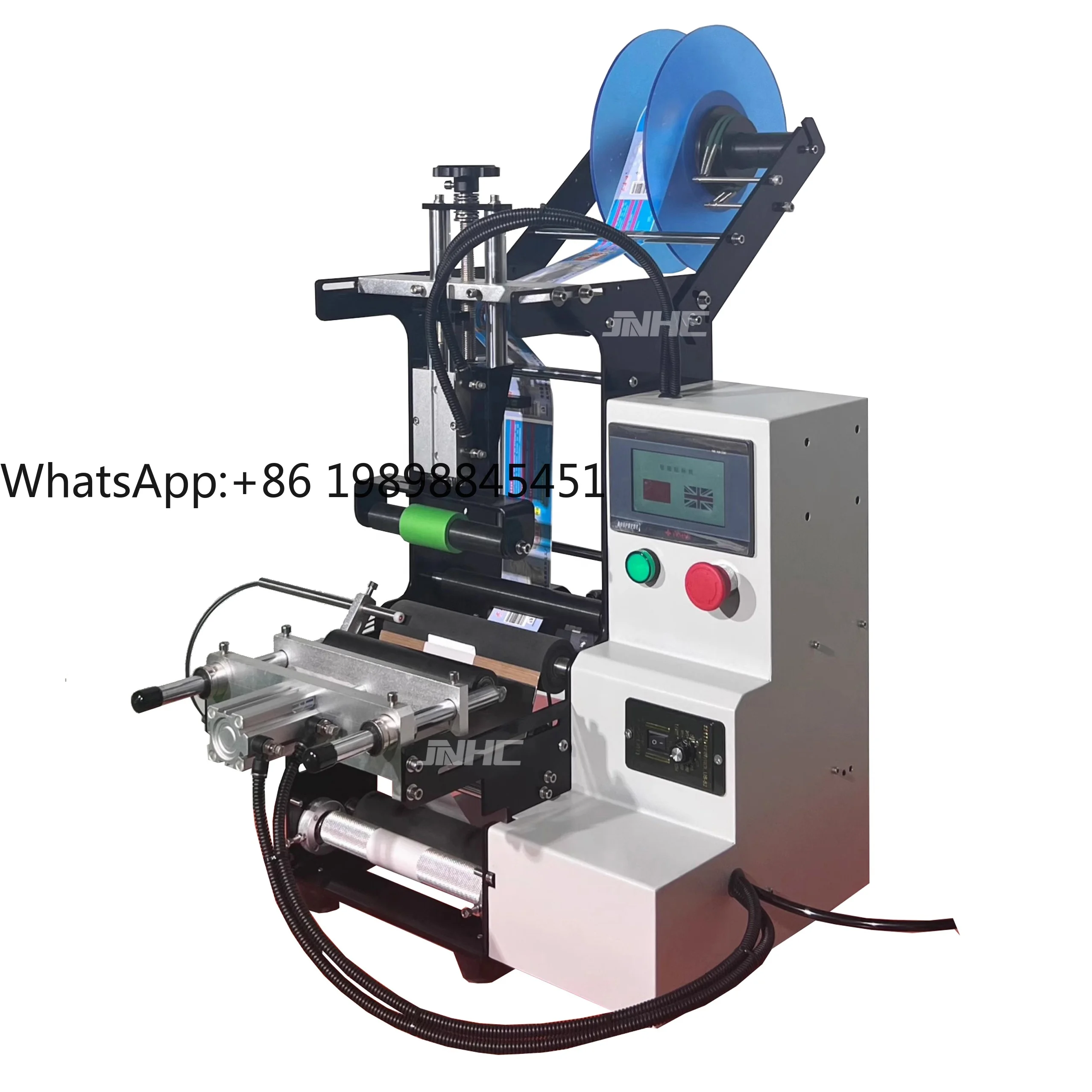 

Semi-automatic Coding Labeling Machine Small Size Labeling Round Bottle PE Plastic Bottle Glass Bottle Labeling Machine