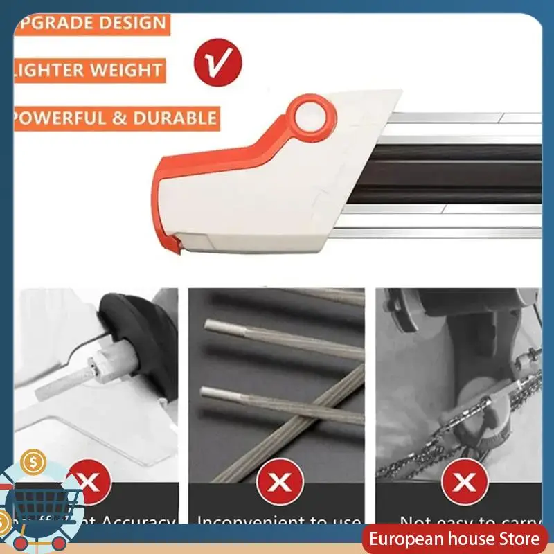 ABFA Chain File 2 In 1 Chainsaw Chain Sharpener 4.8Mm Rubbing Wood Teeth Manual Chain Grinding Tool