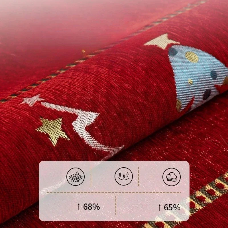 Christmas Red Sofa Cushion All-season Universal Anti-slip Sofa Cover Anti-scratch One-piece Couch Towel Living Room Decoration