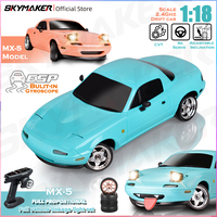 Skymaker LDRC LD1804 1/18 RC Drift Car MX5 2.4GHz RWD with ESP Gyroscope on-Road LED Lights Full Scale RC Cars Children Toy Gift