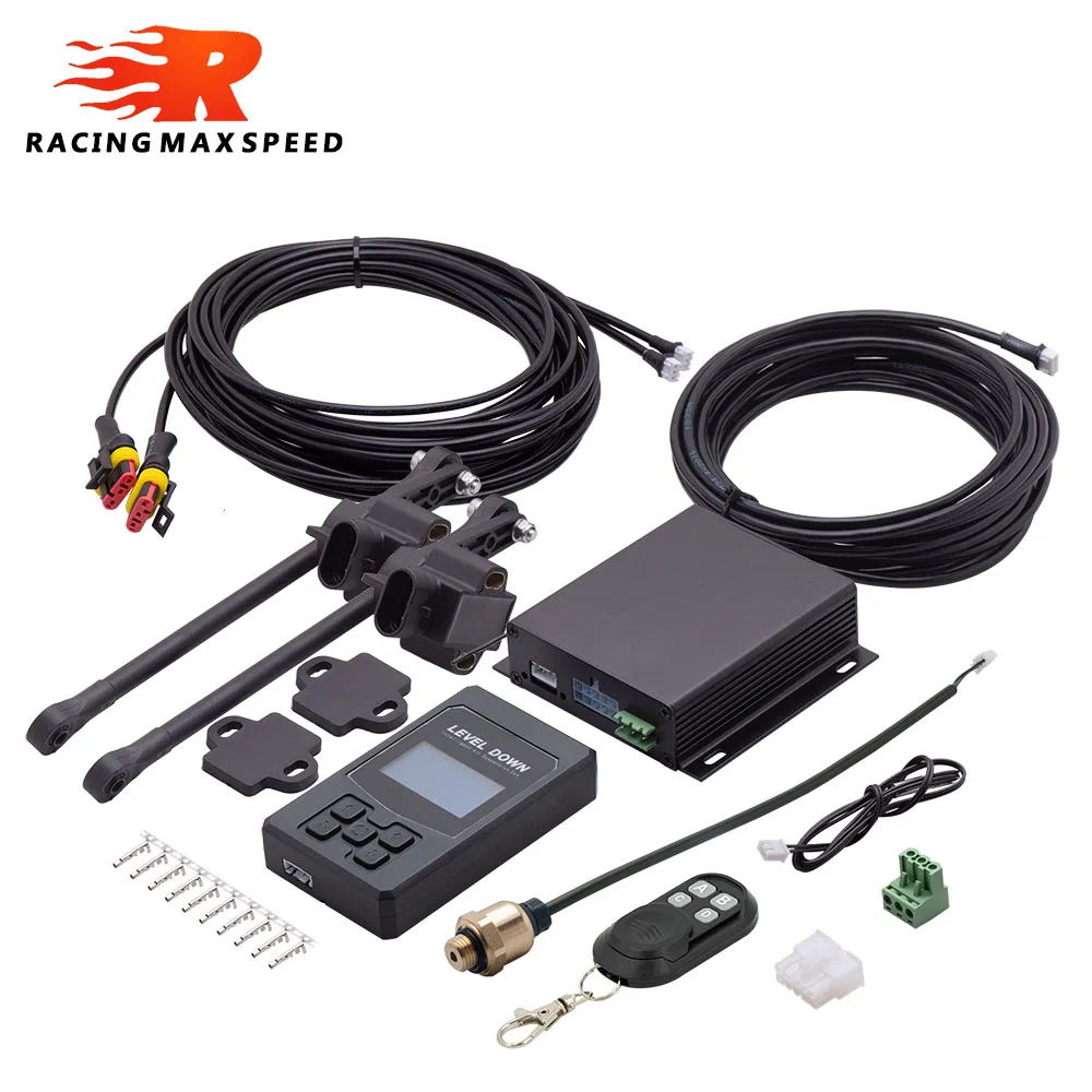 Auto Air Ride Suspension Electronic Control System with Height Sensor Support Bluetooth Remote and Wire Control Car Accessories