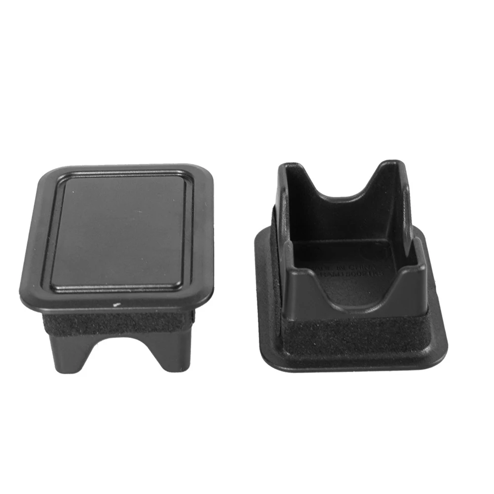 2 مجموعات سيارة الجذع الخلفي السرير السكك الحديدية حصة جيب يغطي الخلفية الذيل ثقب المقابس قبعات سرير السيارة السكك الحديدية حصة جيب يغطي ل Ram 2019-2024 #5