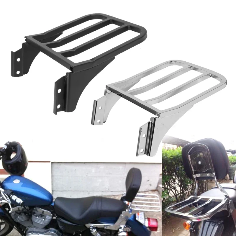 

Для Harley Sportster XL 04-17 Dyna 06-17 Softail 84-05 FLST FLSTC LSTSC 06-17 мотоциклетная задняя спинка, багажник