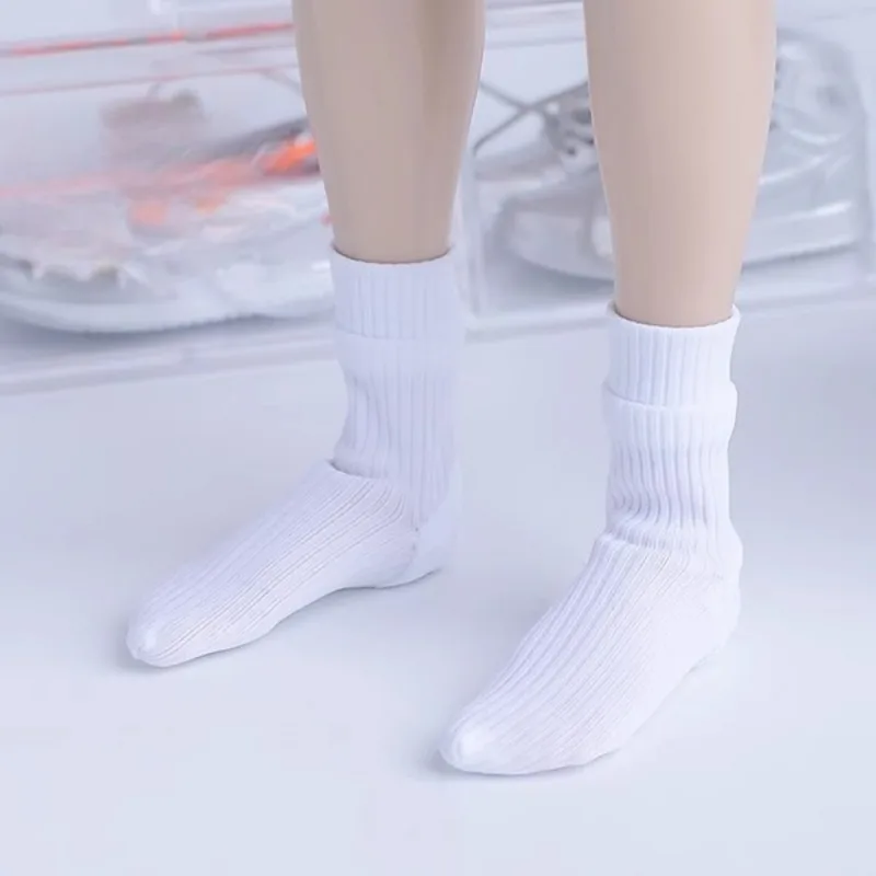 12FS013 1/6 مقياس الاتجاه الذكور/الإناث الجندي بلون منتصف الجوارب القصيرة نموذج ل 12 بوصة عمل أرقام الجسم التبعي