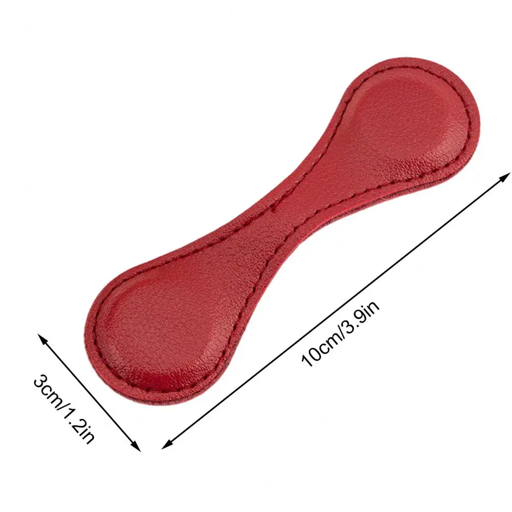 10cm Magnetic Faux Leather Bookmark Secure Magnetic Clip Page Markers Lightweight Design Reading Handmade Bookmark Magnet Holder