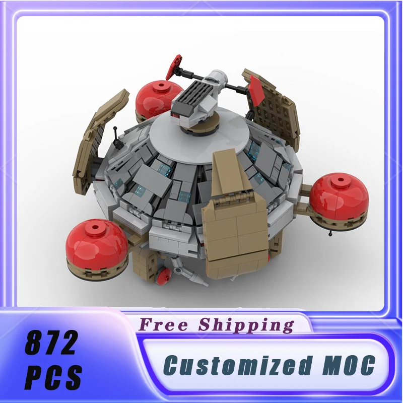 

Space War MOC Explorer Class Scientific Ship Building Blocks Assemble Model Display Children's Toys Gifts