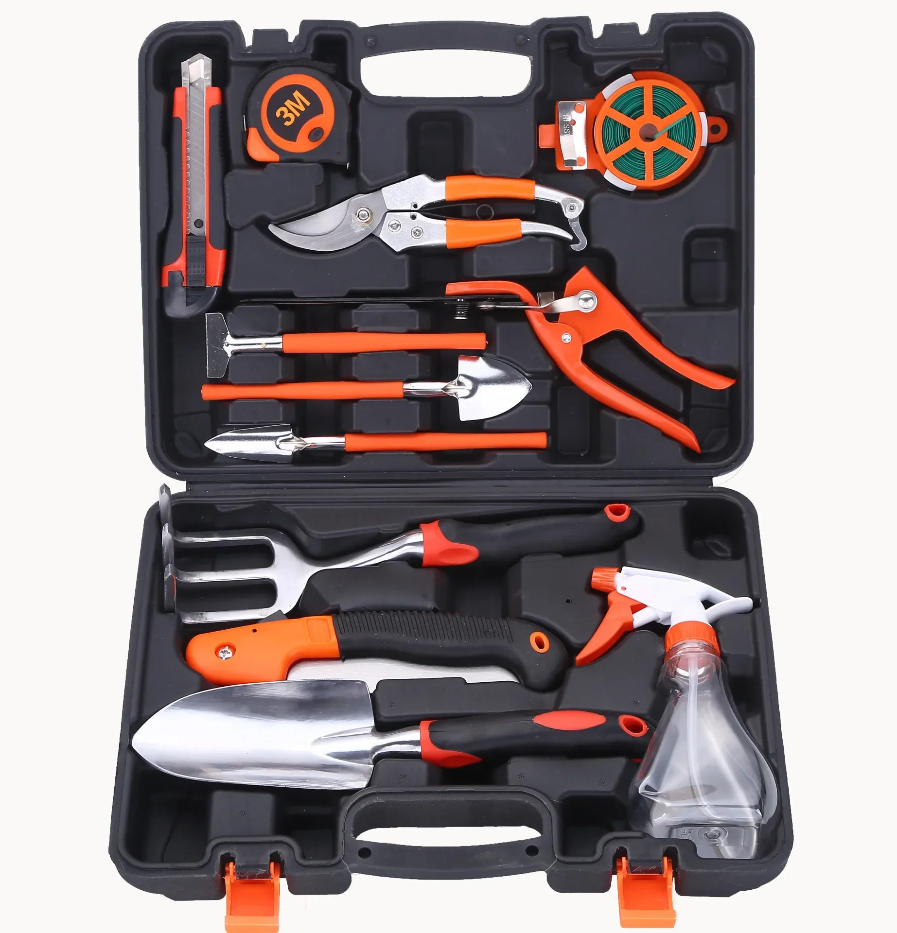 Garden Tool Set Gardening Tools Box Scissors Shovel For Yard Work Durable Hand Kit Planting Digging Pruning Weeding