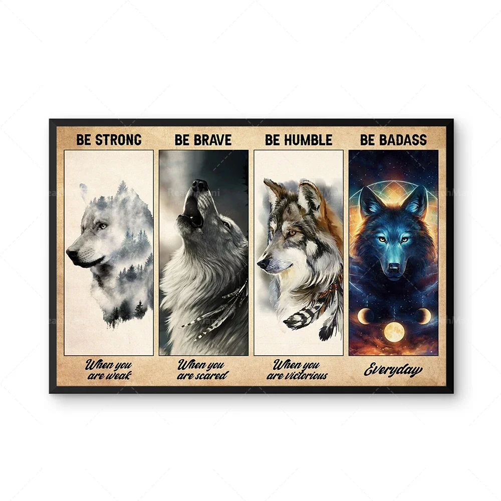 

Wolf Be Strong When You Are Weak Poster, Wolf Poster, Wolf Art Print, Wolf Wall Decor, Wolf Lover Print, Wolf Christmas Gift