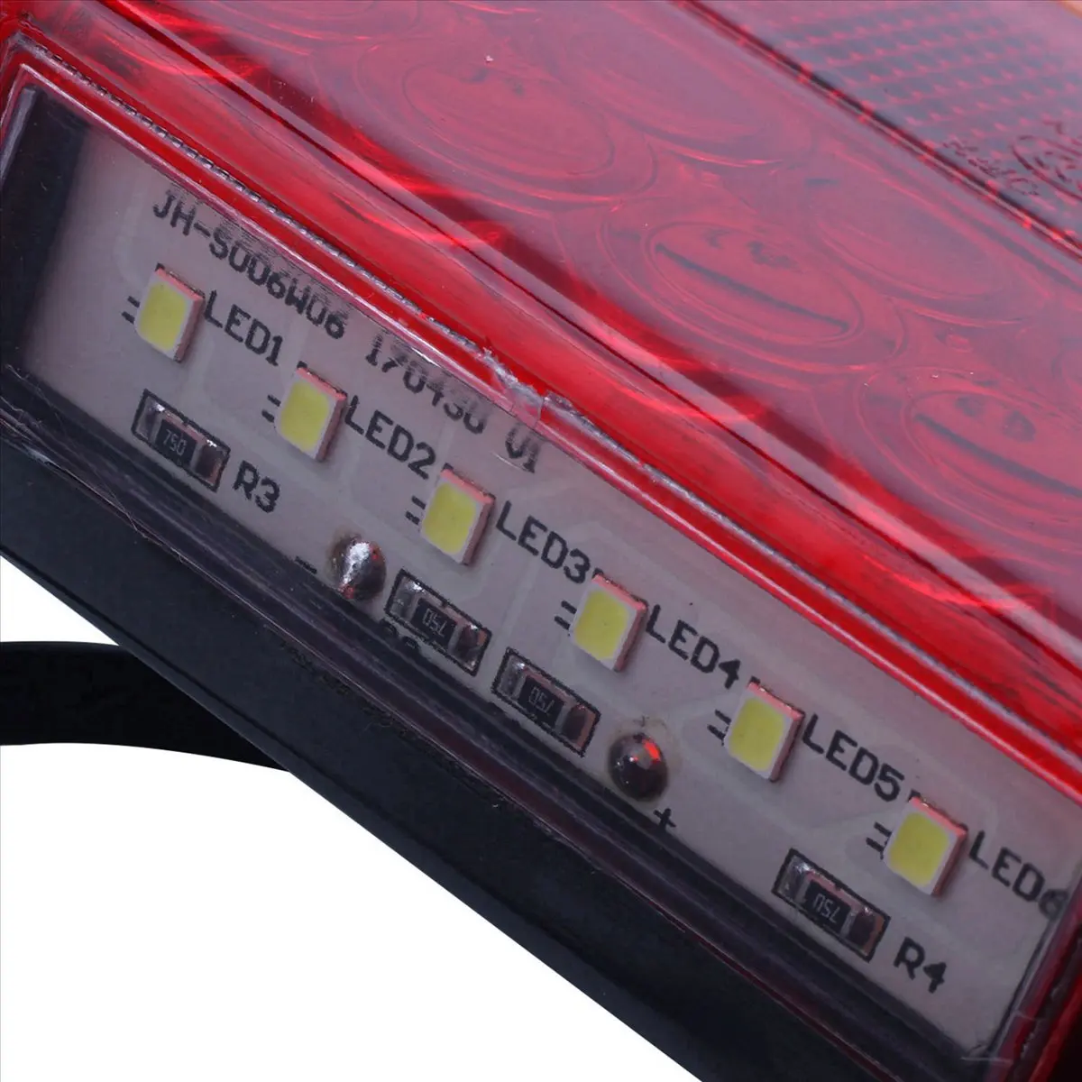 

Эффективный-4X 12 В светодиодные задние фонари, стоп-индикатор, лодка, автомобиль, прицеп, грузовик, водонепроницаемый сигнал