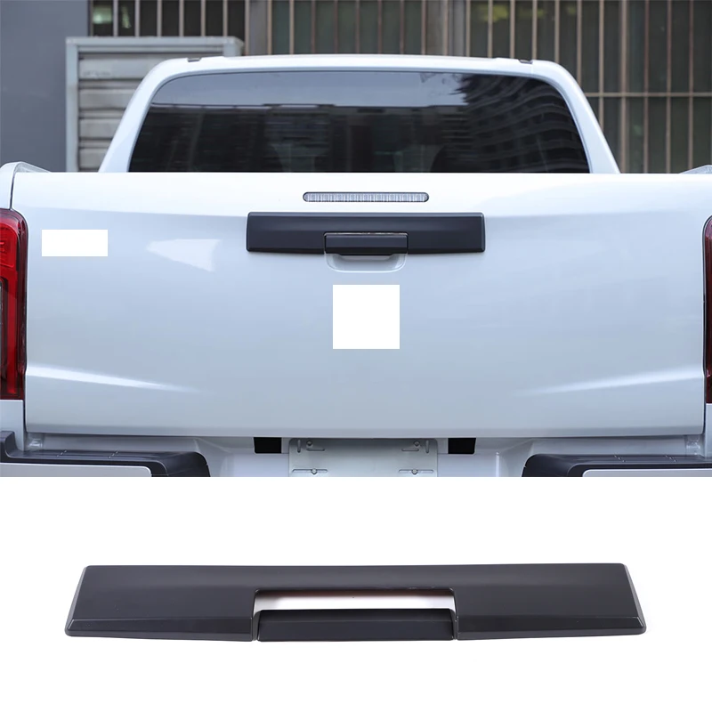 Para 2019-2023 Mitsubishi L200 Triton manija de puerta trasera pegatina panel de cuarto trasero de coche manija de puerta cubierta protectora decorativa
