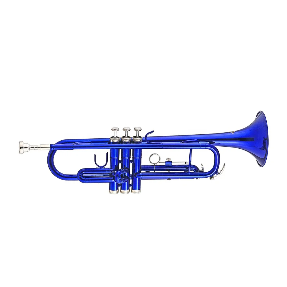 

SEASOUND OEM Cheap Bb Blue Trumpet Instrument Trompeta JYTR401BL