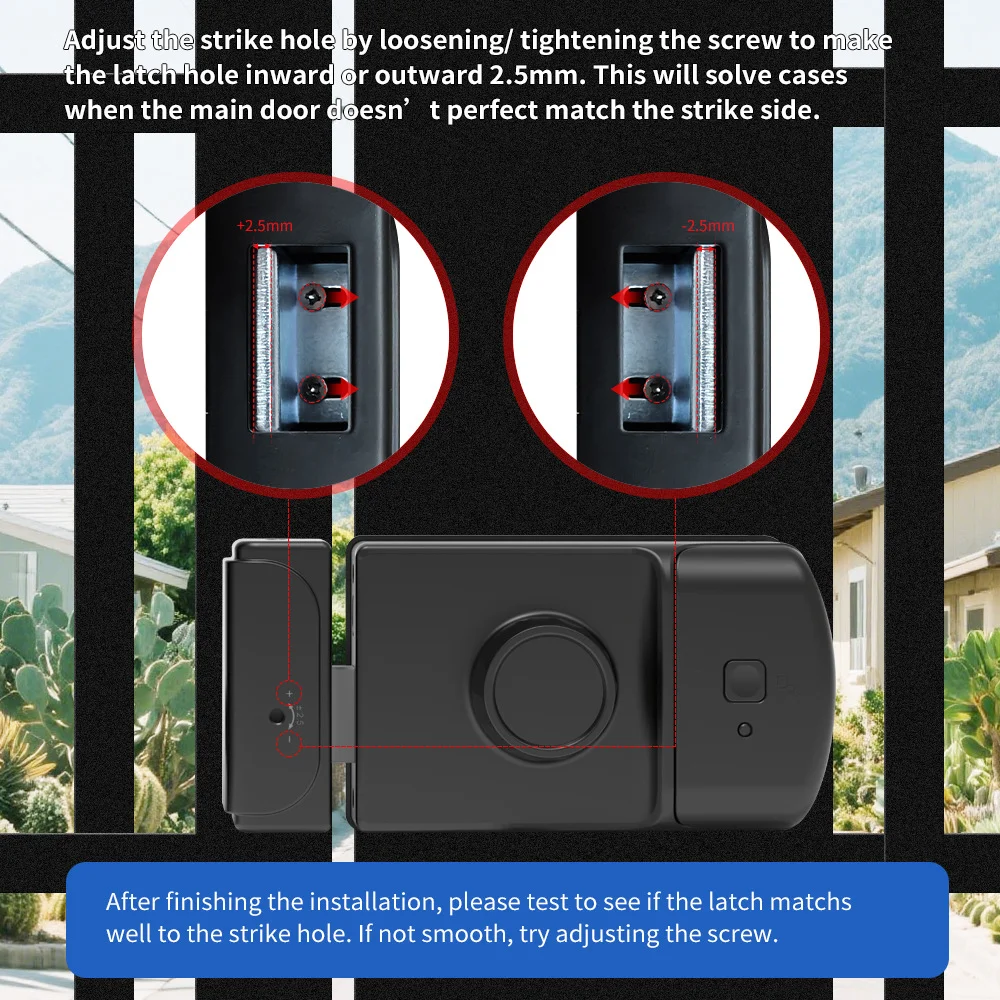 Tuya スマートリムロック 屋外防水 指紋認証 デジタルド - Smart Rim Lock Wifi Fingerprint のレビューと価格