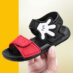 Cartoon Mickey Mouse Baby Boys Sandal Summer Spider - Man Non-slip Beach Shoes Kids Girl Waterproof Children Breathable Slippers