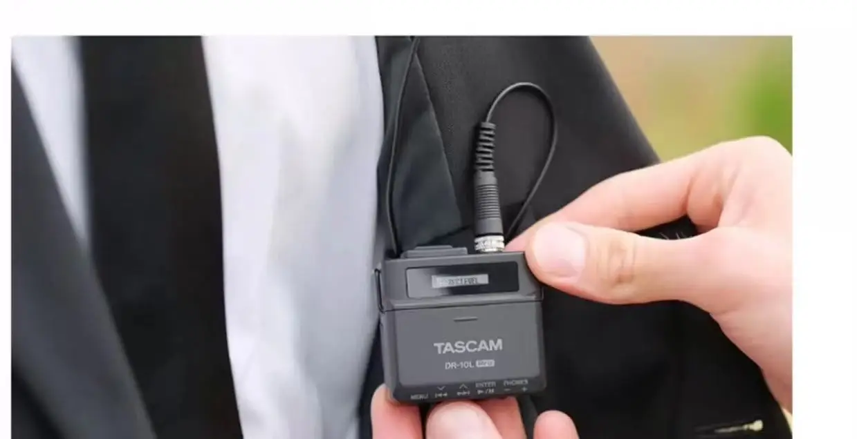 TASCAM DR-10L Pro ultra compact Linear PCM recorder 32 bit floating point recording for movie shooting and weddings