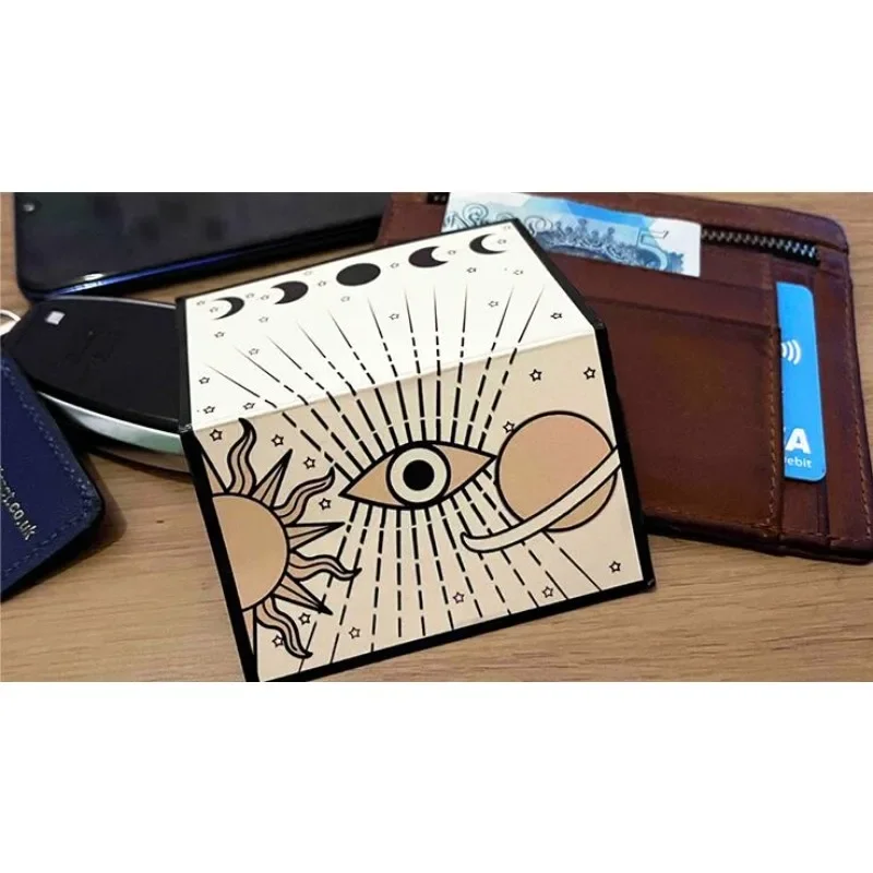 EDC Squared Gimmicks By Mark Traversoni Card Magic and Trick Decks Street Magic Tricks Close Up Magia Props Illusions Funny Game