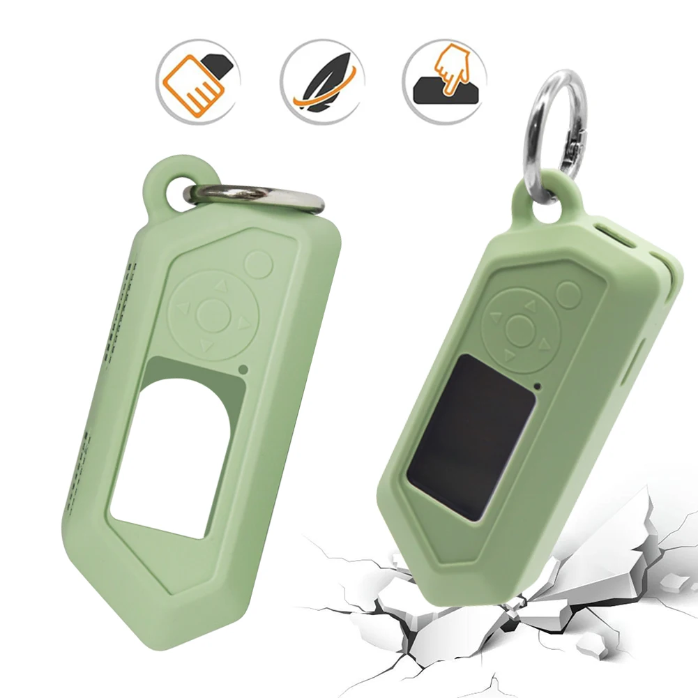 Silicone Case Anti-Scratch Protective Skin Cover Shockproof Portable Travel Shell Sleeve with Carabiner for Flipper Zero Device