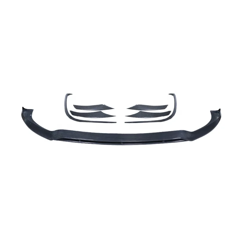 Carbon Fiber B Style Front Bumper lip Air Knife For Mercedes-Benz CLS-Class W257 Front Bumper Lip Fin Splitter Spoiler Canard