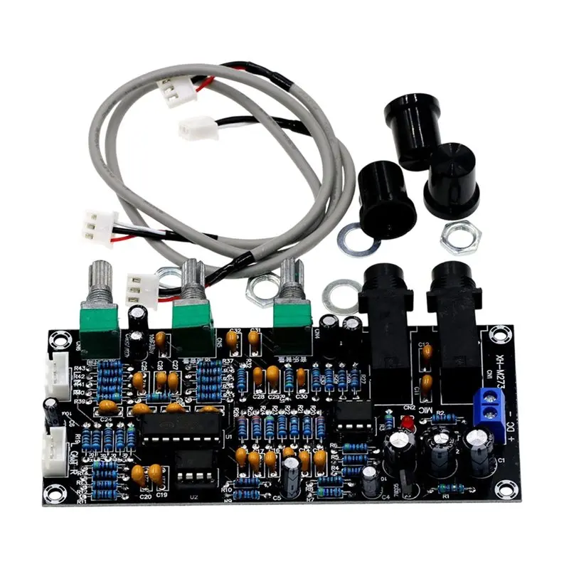 A42T-XH-M273 Digital Preamplifier Board DC 12-24V Microphone Amplifier Karaoke Reverberation Microphone Control view 6