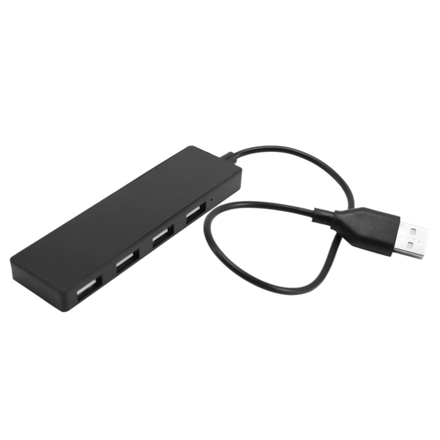 ultra slim USB Hub 4-port USB 2.0 Hub black