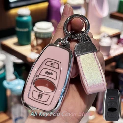 Key Fob Cover Keychain Lanyard for Subaru Ascent BRZ Crosstrek Forester Impreza Legacy Outback WRX STI Smart Key