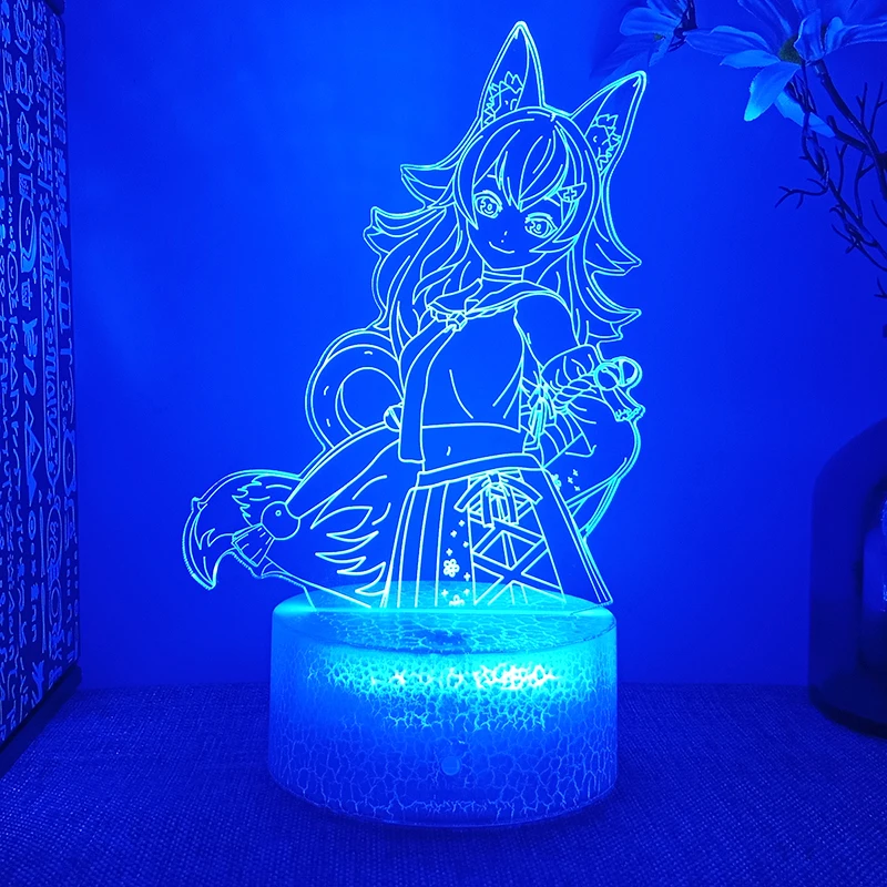 YouTube ホロライブ Ouro Kronii Ninomae Inanis フィギュア 3d Led