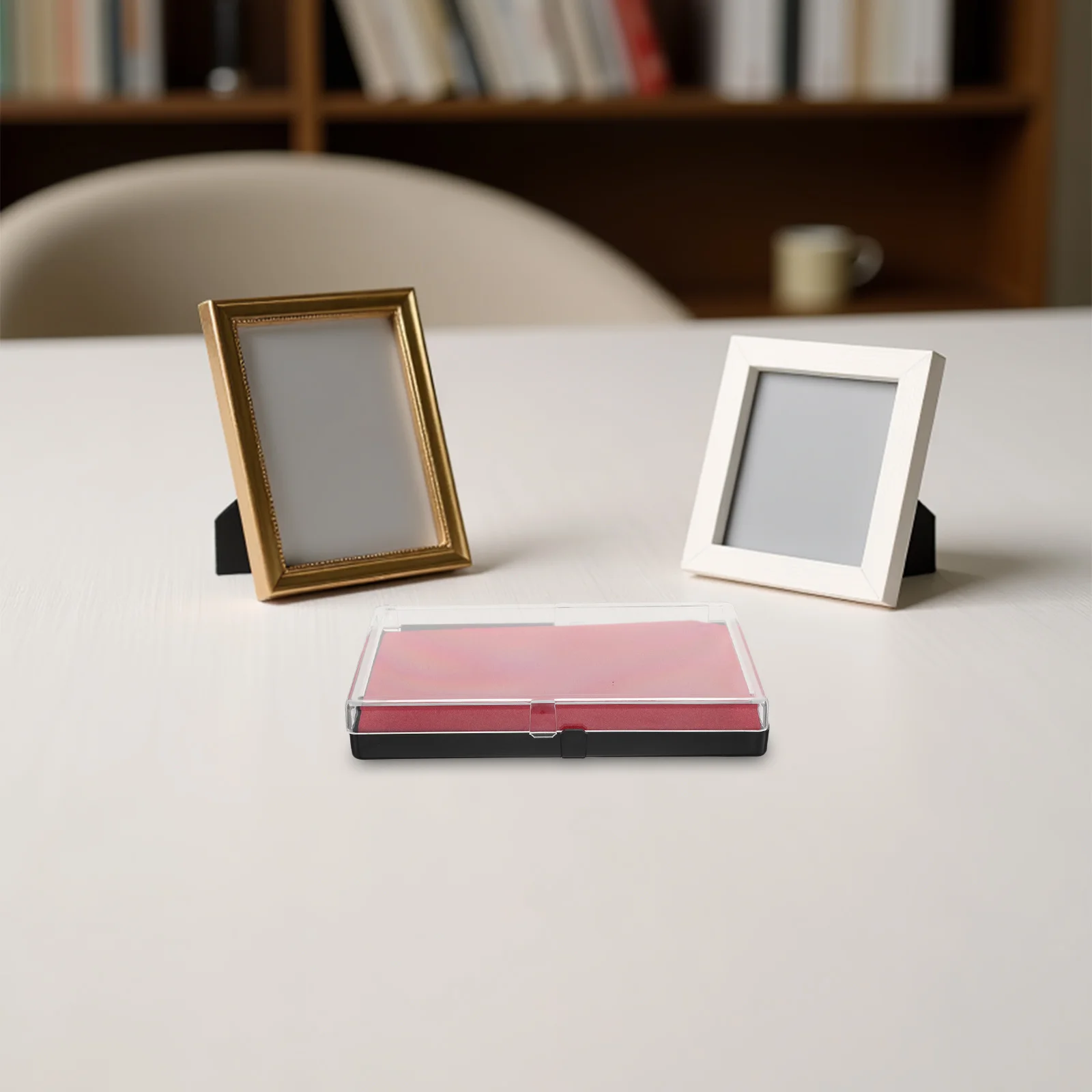 2Pcs Clear Badge Display Box Large Size Pin Holder Medal Storage Display Frame for Desk Cabinet Medal Storage Pin Organizer