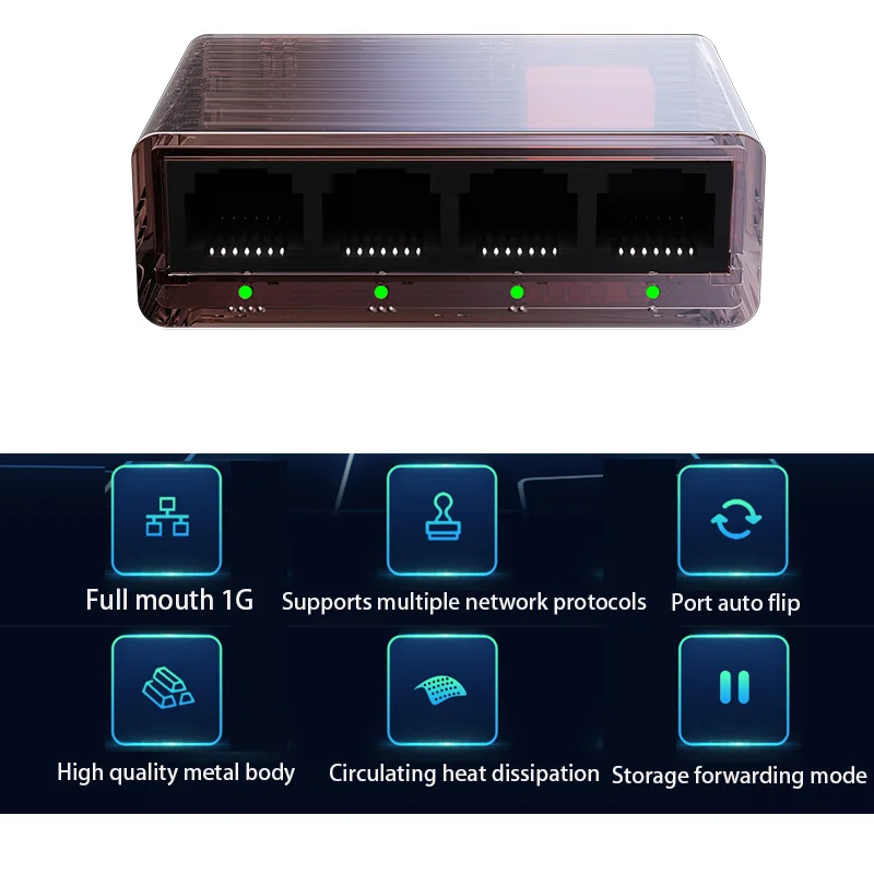 ドックステーション インターネット スプリッタ 1000M RJ45 イーサネット スイッチ ギガビット ネットワーク ケーブル スプリッタ アダプタ ネットワーク スイッチ RJ45 コンバータ